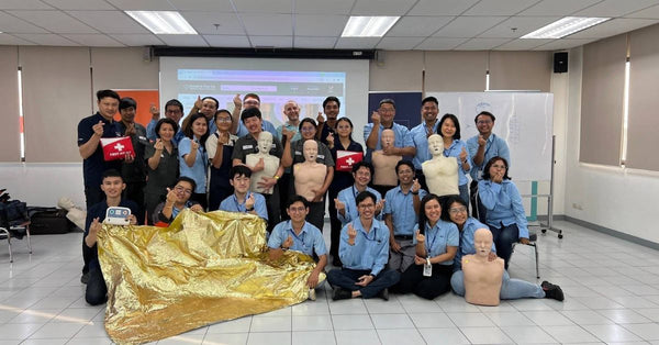 First Aid CPR AED training with Grohe Siam Limited