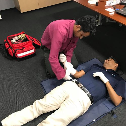first aid cpr aed training course in house training everywhere in Thailand