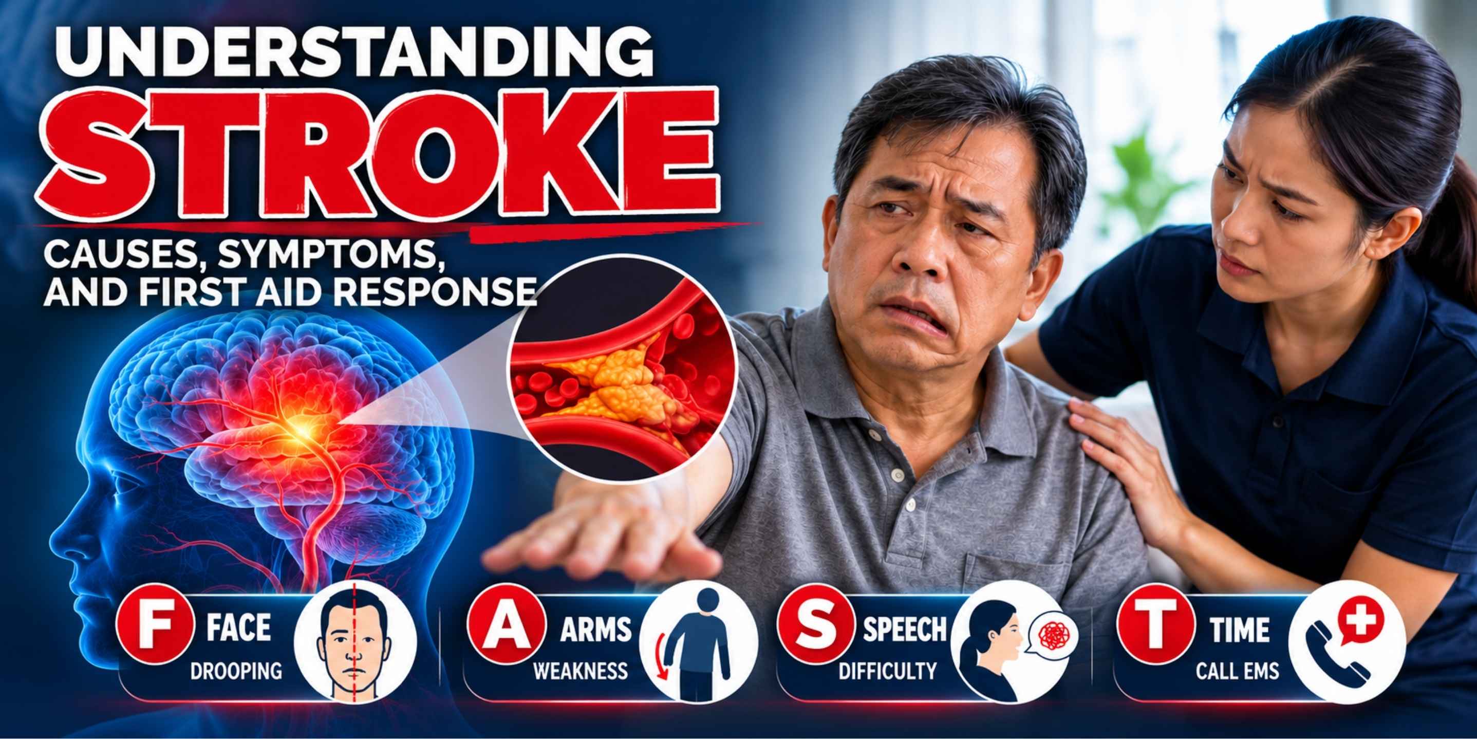 Understanding Stroke: Causes, Symptoms, and First Aid Response