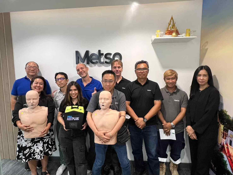 Metso Thailand Strengthens Emergency Response with First Aid CPR AED T
