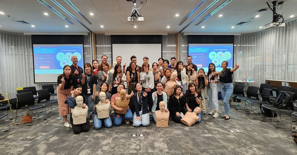 First aid CPR AED training with Agoda 