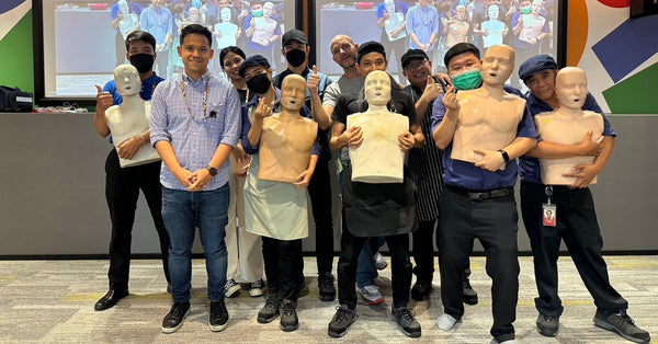 CPR AED training course at Google Thailand's offices