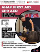 1-Day American Heart Association® First Aid CPR AED Course - International Certificate (eLearning + practice) Bangkok First Aid