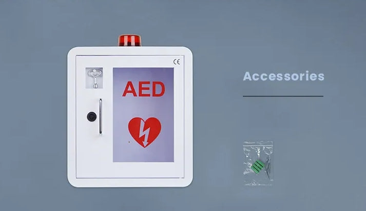Indoor Metal AED Cabinet Easy Access with Alarm