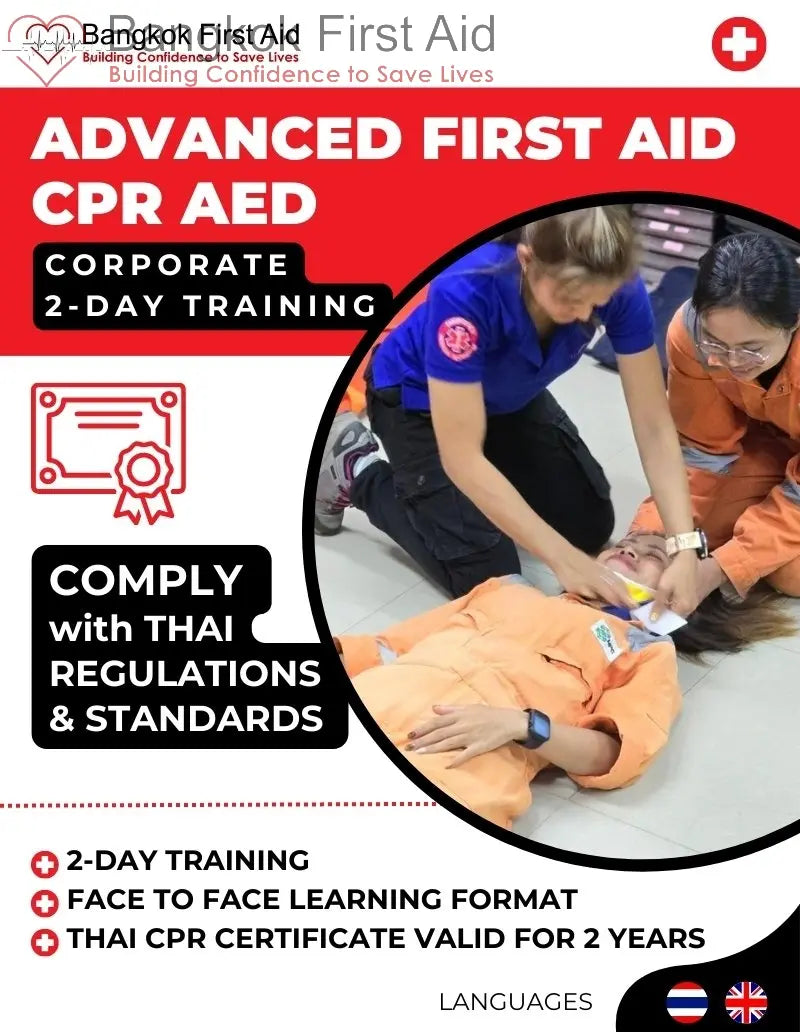 Bangkok First Aid Advanced First Aid CPR AED Course Cover 1