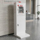 AED Floor Stand Cabinet (white and red) freestanding Design