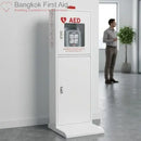 AED Floor Stand Cabinet (white and red) professional build