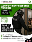 ½-Day Bangkok First Aid® Active Shooter & Threat Response Course - National Certificate - Corporate