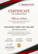 1-Day Bangkok First Aid® Pediatric First Aid CPR AED Course - National Certificate Bangkok First Aid