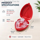 BVM®_Adult CPR Pocket Mask Resuscitator in Hard Case high-quality silicone CPR pocket mask