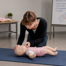 Baby Anne Infant CPR and Airway Obstruction Manikin allows the practice of CPR and mouth-to-mouth breathing as well as chest thrust for choking management
