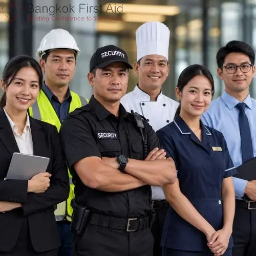 หลักสูตรนักดับเพลิงขั้นพื้นฐานออนไลน์ของ Bangkok First Aid® (ภาษาอังกฤษ) - ใบรับรองระดับชาติ