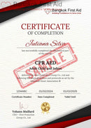 CPR AED elearning certificate