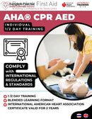 American Heart Association® CPR AED Course - International Certificate (eLearning + practice) Bangkok First Aid