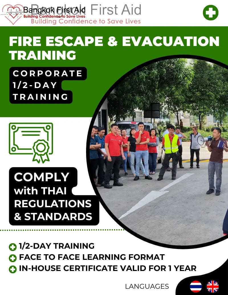 fire escape evacuation training bangkok first aid thailand