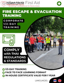 fire escape evacuation training bangkok first aid thailand