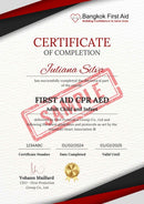 First Aid CPR AED elearning certificate