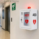 Indoor Metal AED Cabinet Easy Access with Alarm made from sturdy steel construction