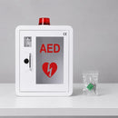 Indoor Metal AED Cabinet Easy Access with Alarm equipped with an alarm and strobe light