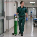 MINOX® Portable Medical Oxygen Cylinder 1.5 Q with trolley mobile trolley design