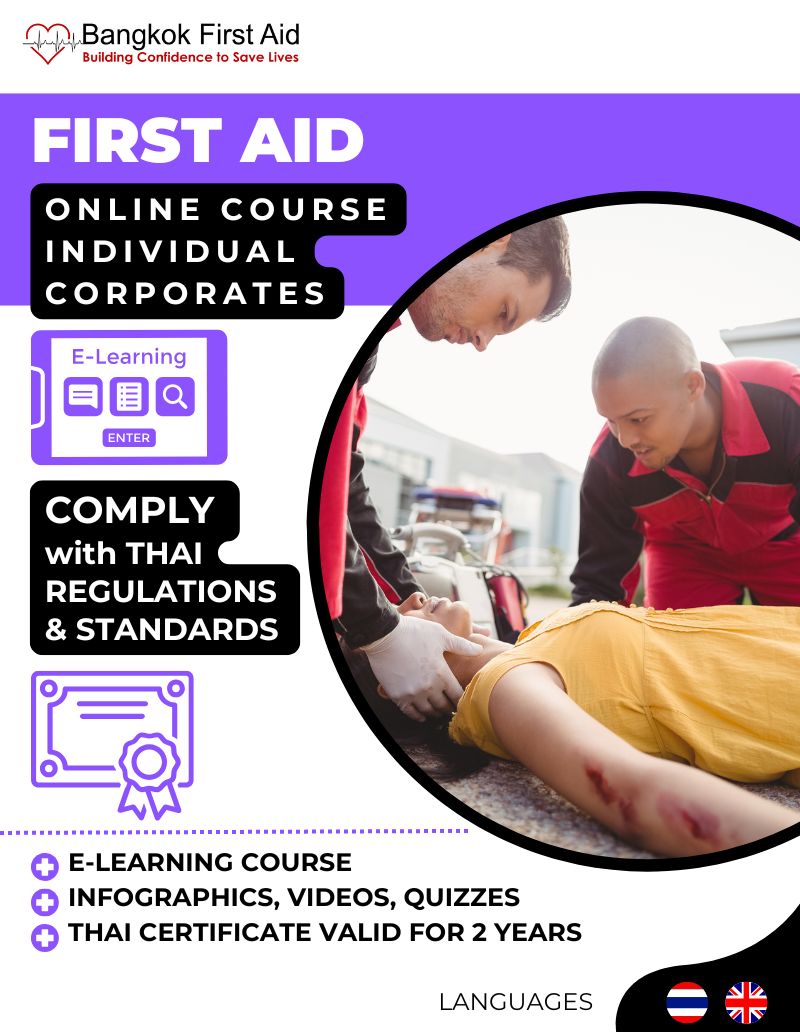 Bangkok First Aid® Online First Aid Course (English) - National Certificate