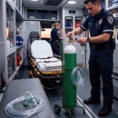 Oxygen Medical Unit 2 Q with trolley longer oxygen autonomy