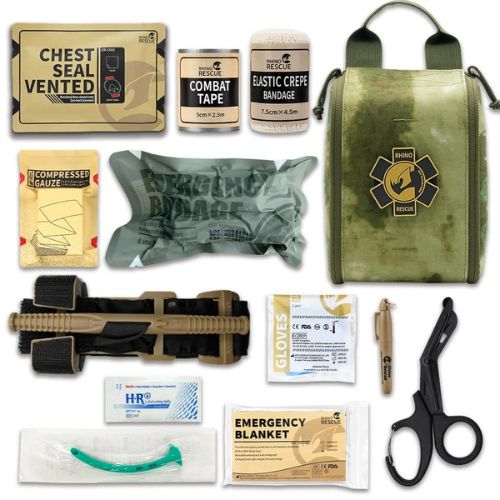 新品 実物　RHINO TACTICAL　米国FDA認証　IFAKキット　TAN 新品 実物 RHINO TACTICAL 米国FDA認証 IFAKキット