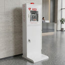 AED Floor Stand Cabinet (white and red) freestanding Design