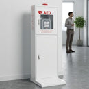 AED Floor Stand Cabinet (white and red) professional build