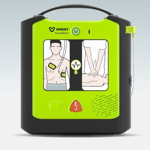 VIVEST® PowerBeat X1 AED Set - Defibrillator (English, Thai or Chinese)