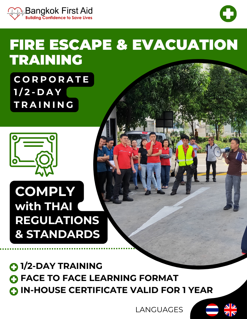 fire escape evacuation training bangkok first aid thailand