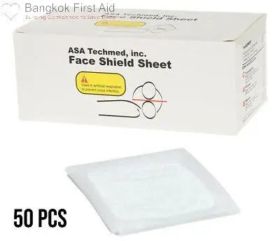 Disposable CPR Training Barrier Face Shield - 50 Pcs / box Bangkok First Aid
