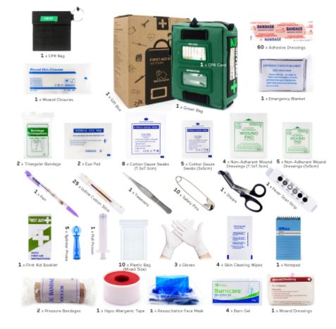 SmartKit® Work/Home Emergency First Aid Kit contains